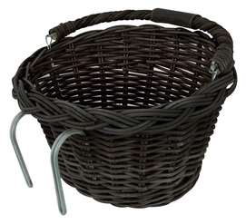 Fietsmand Cordo Rotan Ovaal Klein Zwart