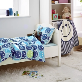 Bettwäsche s.Oliver Junior Smiley Blau Renforcé