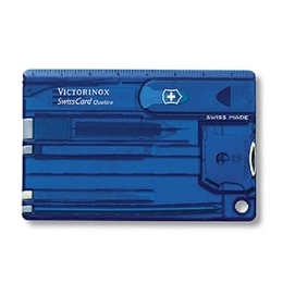 SwissCard Victorinox Quattro 12 Functionen Transparant Blau