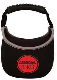 Kettlebel Avento 3 Kg Schwarz/Rot