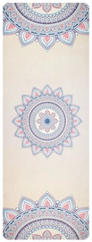 Tapis de Yoga Avento Print Microfiber Suede Beige Roze Blauw