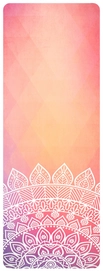 Yogamatte Avento Print Microfiber Suede Pink Orange