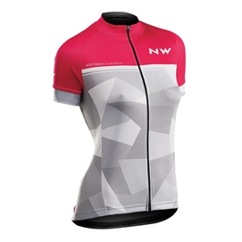 Fietsshirt Northwave Women Origin SS Pink Light Grey