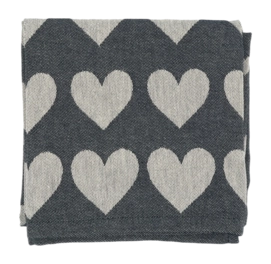 Torchon Bunzlau Castle Hearts Zwart