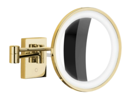Make-Up Mirror Decor Walther BS 40 LED Gold (10x magnification)
