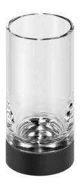 Tandenborstelhouder Decor Walther Club SMG Kristal Mat Zwart Transparant