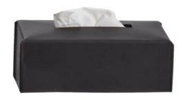 Tissuebox Decor Walther Nappa KB Zwart Bruin