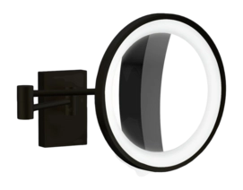 Make-up Spiegel Decor Walther BS 40 LED Matt Schwarz (3x Vergrößerung)