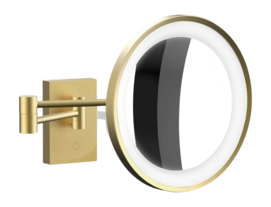 Make-up Spiegel Decor Walther BS 40 LED Mat Goud (7x magnification)