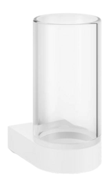 Toothbrush Holder Decor Walther Century WMG Wall Model Crystal Matte White Transparent