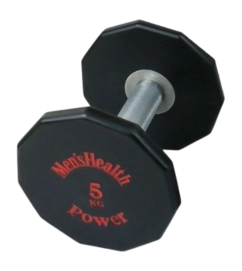 Halter Men's Health Urethane Dumbbell 5 KG Zwart
