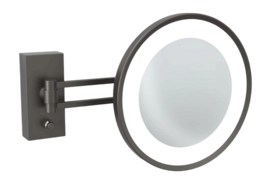 Make-up Spiegel Decor Walther BS 36 LED Mat Donker Metaal (7x magnification)