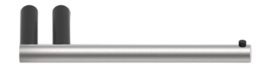 WC Rolhouder Decor Walther Mikado TEC TPH1 Enkel Mat RVS Mat Zwart