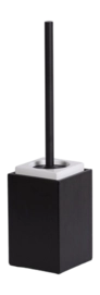 Toilet Brush Decor Walther Brownie SBG Black With Porcelain White And Brush Matte Black