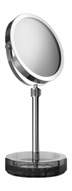 Miroir à Maquillage Decor Walther Kristall KSA-Coupelle Antracite Chrome(Grossissement 4x + 1x)