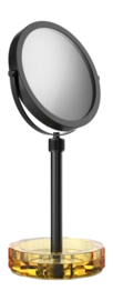 Miroir à Maquillage Decor Walther Kristall KSA Bol Amber Mat Black (Grossissement 4x + 1x)