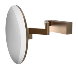 Make-Up Mirror Decor Walther VISION R Unlit 5X Wall Model Matt Copper PVD (5x magnification)