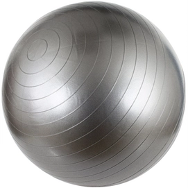Gymnastikball Avento 55 cm Silber