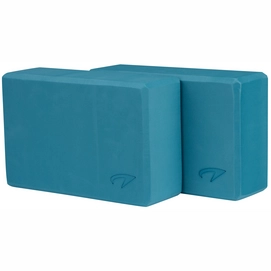 Yoga Blok Avento Foam Blauw (2-Delig)