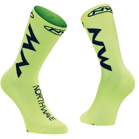 Fietssok Northwave Extreme Air Socks Yellow Fluo Black