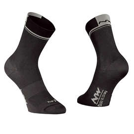 Fietssok Northwave Logo 2 High Socks Black Grey