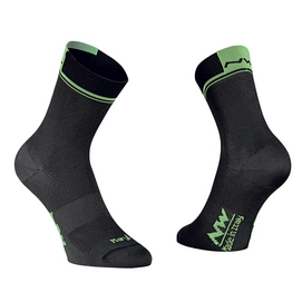 Fietssok Northwave Logo 2 High Socks Black Lime Fluo