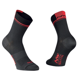 Fietssok Northwave Logo 2 High Socks Black Red