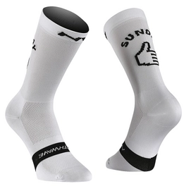 Fietssok Northwave Sunday Monday Socks White