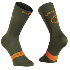 Fietssok Northwave Sunday Monday Socks Green Forest