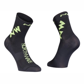 Chaussette de Cyclisme Northwave Extreme Air Socks Black Lime Fluo 21