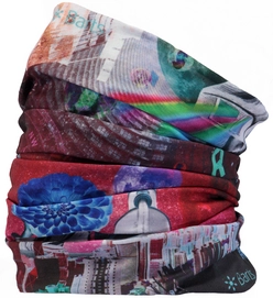 Schal Barts Multicol Collage Rot Unisex