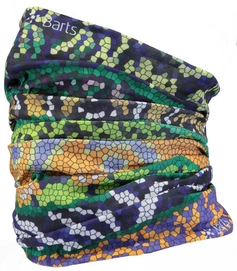 Scarf Barts Unisex Multicol Mosaic Green