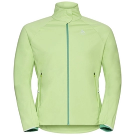 Hardloopjack Odlo Women Jacket Zeroweight Pro Warm Tomatillo Malachite Green