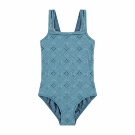 X Badpak Beachlife Girls Blue Embroide
