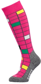 Skisok Barts Kids Grid Fuchsia