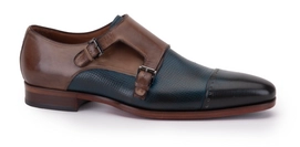 Anzugschuh Greve Magnum Dubbele Gesp Jeans Goa Lizard