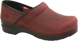 Clog Sanita Original Professional Textured Oil Bordeaux Damen