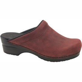 Medizinischer Clog Sanita Women Original Sonja Textured Oil Open Bordeaux Damen