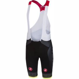 Fietsbroek Castelli Men Free Aero Race Bibshort Black Yellow Fluo