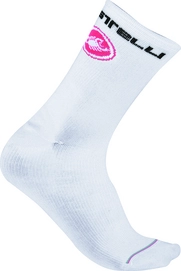 Fietssok Castelli Men Compressione 13 White