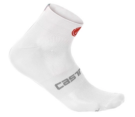 Fietssok Castelli Men Quattro 3 White