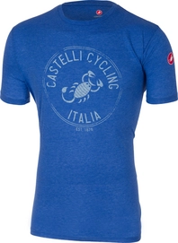 T-Shirt Castelli Men Armando Melange Blue