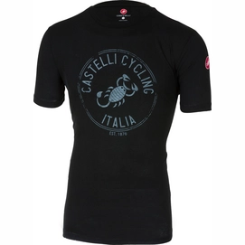 T-Shirt Castelli Homme Armando Vintage Black-XS