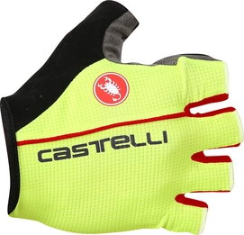Fietshandschoen Castelli Men Circuito Yellow Fluo Red