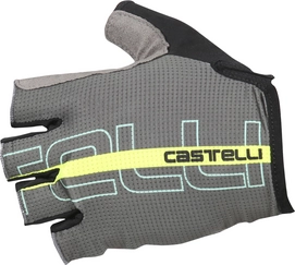 Fietshandschoen Castelli Men Tempo Forest Gray Yellow Fluo