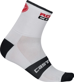 Fahrradsocken Castelli Rossocorsa 13 White Herren