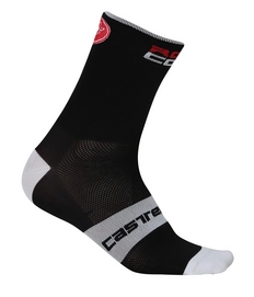 Fietssok Castelli Men Rosso Corsa 6 Black