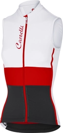 Fietsshirt Castelli Men Protagonista White Red Black