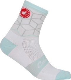 Fietssok Castelli Women Vertice White