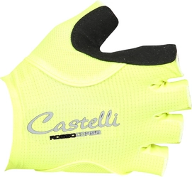 Fietshandschoen Castelli Rosso Corsa Pave' W Yellow Fluo